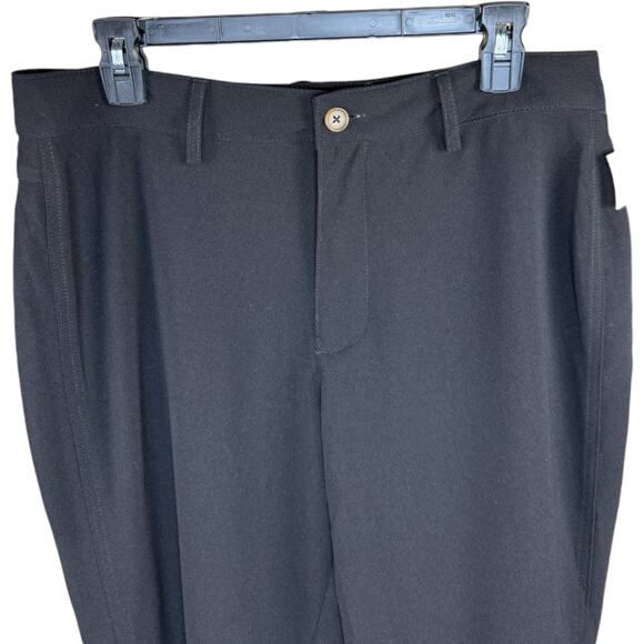 BCBGeneration Black Ankle Trousers Women's Size Large Stretch Pants - Picture 2 of 10